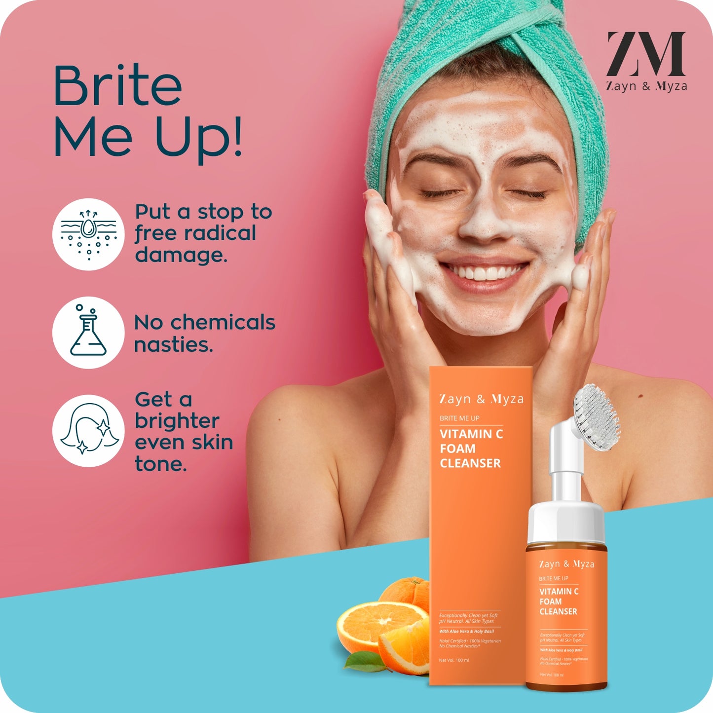Foaming Face Wash Dubai (100ml) - Vitamin C