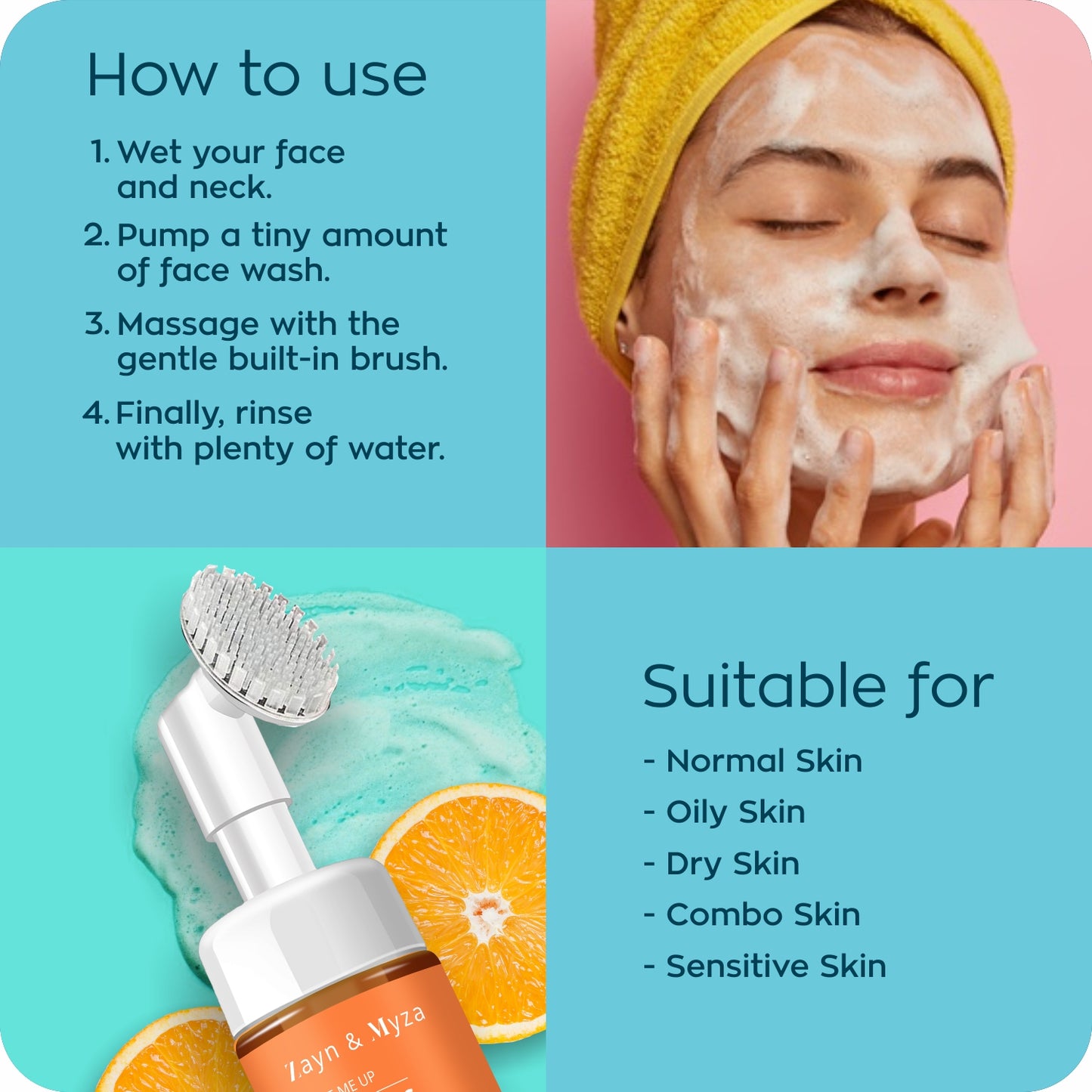 Foaming Face Wash Dubai (100ml) - Vitamin C